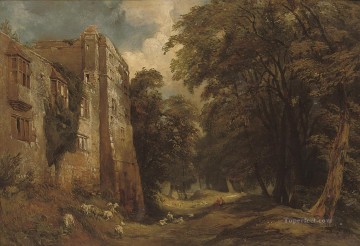 Samuel Rama Painting - Castillo de Helmsley en North Yorkshire Samuel Bough paisaje